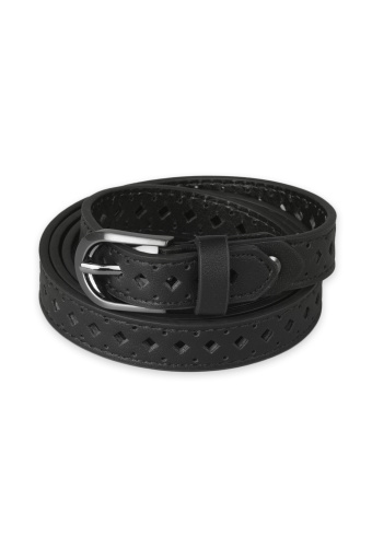 Ażurowy, czarny pasek