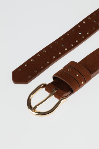 Stylowy pasek z owalną klamrą