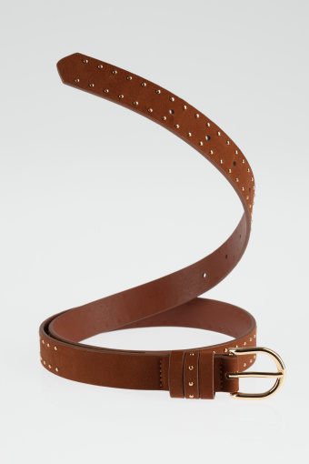 Stylowy pasek z owalną klamrą