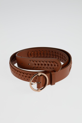 Klasyczny ciemnobrązowy pasek