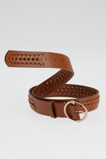 Klasyczny ciemnobrązowy pasek