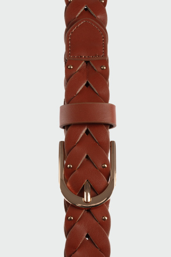 Stylowy ciemnobrązowy pasek