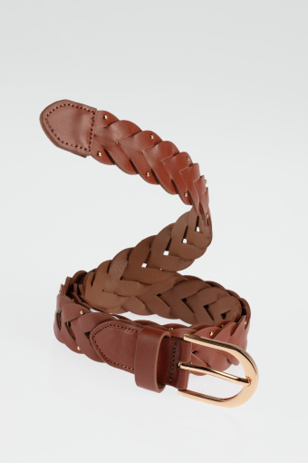 Stylowy ciemnobrązowy pasek