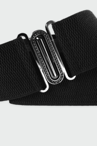 Pasek z gumą i oksydowanym zapięciem