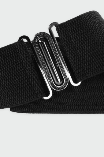 Pasek z gumą i oksydowanym zapięciem