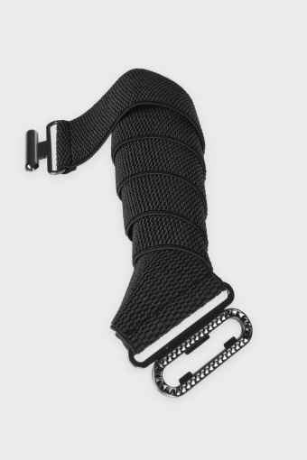 Pasek z gumą i oksydowanym zapięciem