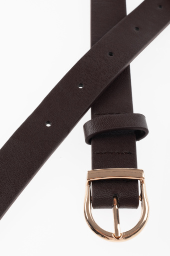 Pasek w kolorze ciemnej czekolady