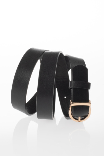 Czarny klasyczny pasek