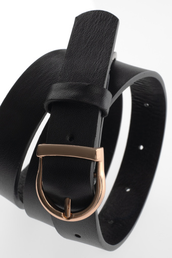 Czarny klasyczny pasek