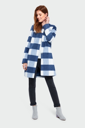 Płaszcz w kratę