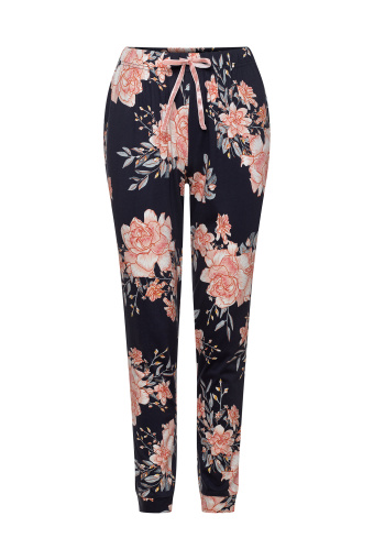 Piżama dwuczęściowa z długim rękawem, nadruk w kwiaty Piżama dwuczęściowa z długim rękawem, nadruk w kwiaty