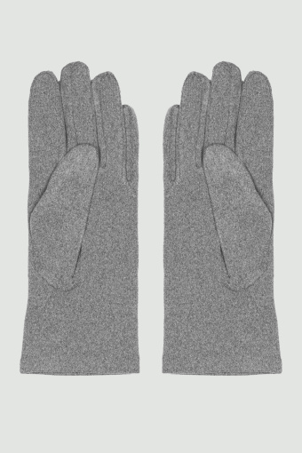 Klasyczne, szare rękawiczki