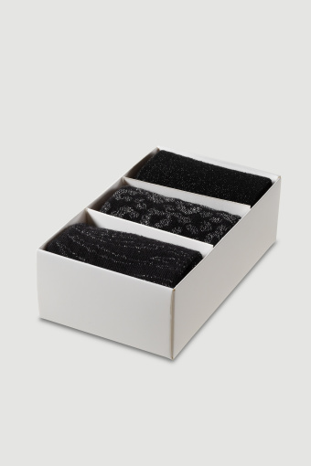 Zestaw skarpet z połyskującą nicią 