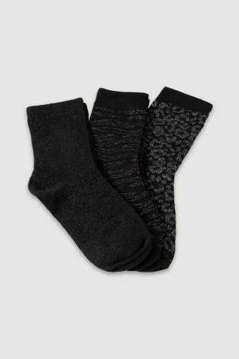 Zestaw skarpet z połyskującą nicią 