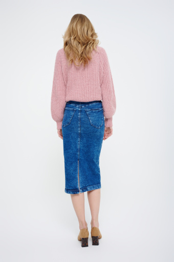 Spódnica midi jeans ciemny granat Spódnica midi jeans ciemny granat