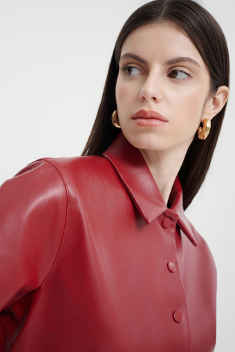 Ołówkowa spódnica w kolorze bordo