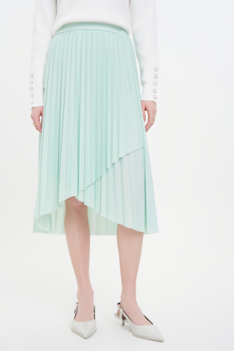 Plisowana spódnica midi