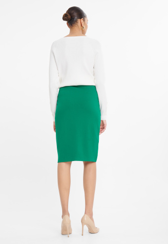 Zielona klasyczna spódnica 