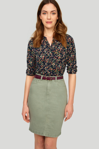 Bawełniana spódnica o klasycznym kroju Bawełniana spódnica o klasycznym kroju