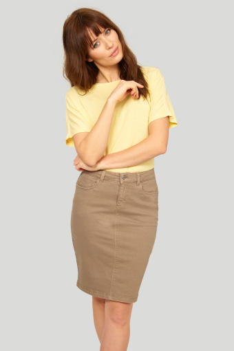 Bawełniana spódnica o klasycznym kroju Bawełniana spódnica o klasycznym kroju