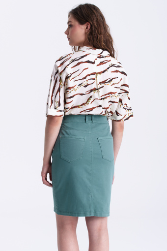 Spódnica ołówkowa w zielonym kolorze