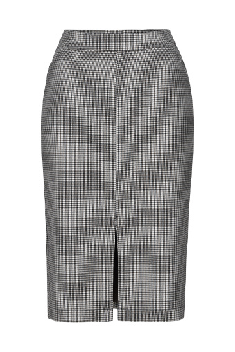 Ołówkowa spódnica w kratkę