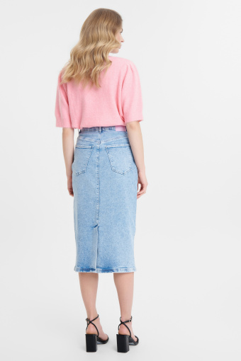 Jeansowa spódnica midi