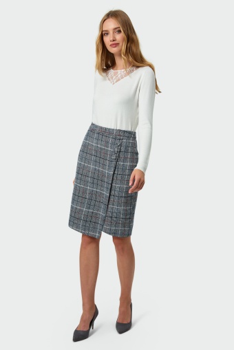 Spódnica ołówkowa w kratę Spódnica ołówkowa w kratę