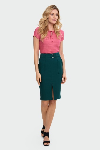 Spódnica Ołówkowa z paskiem