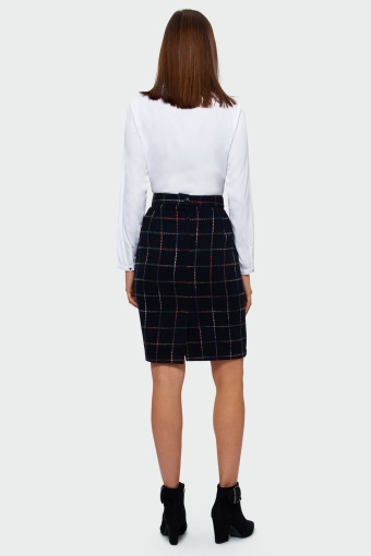 Wzorzysta spódnica ołówkowa