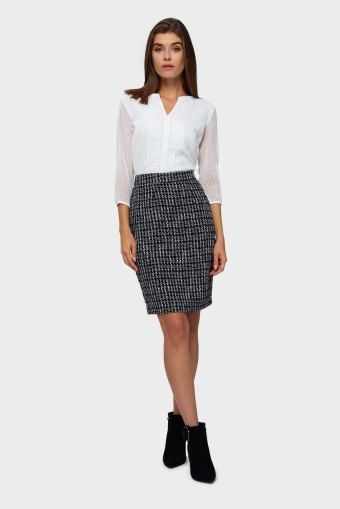 Wzorzysta spódnica ołówkowa