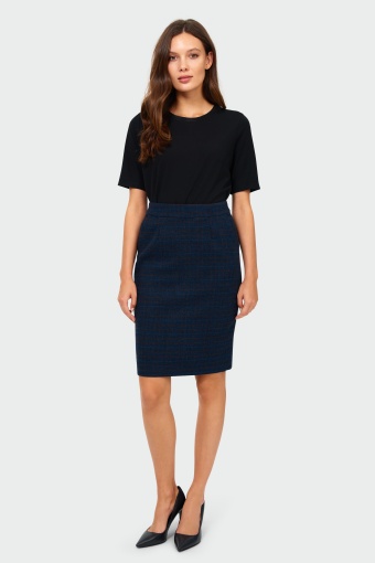 Ołówkowa spódnica w kratę