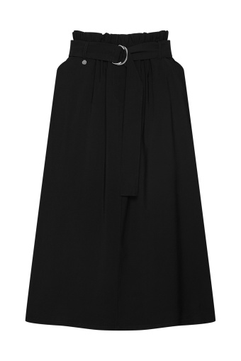 Wiskozowa spódnica z kieszeniami