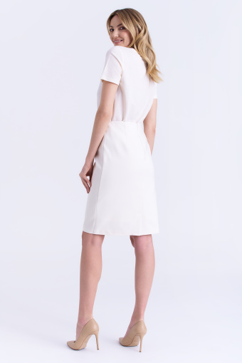 Ołówkowa spódnica w kolorze ecru