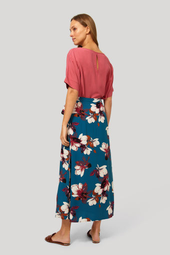 Wiskozowa spódnica z nadrukiem