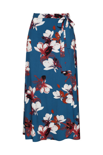 Wiskozowa spódnica z nadrukiem