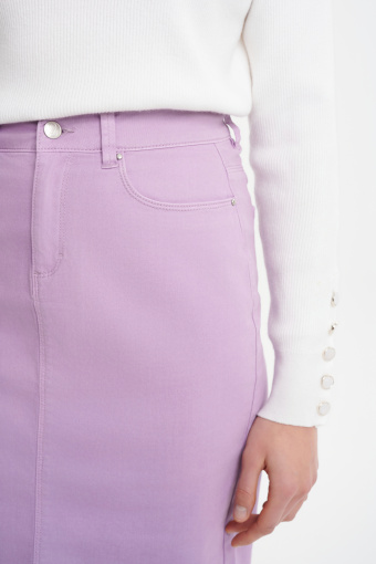 Casualowa spódnica w kolorze liliowym Casualowa spódnica w kolorze liliowym
