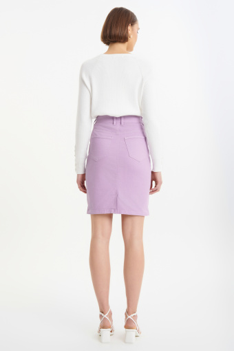 Casualowa spódnica w kolorze liliowym Casualowa spódnica w kolorze liliowym