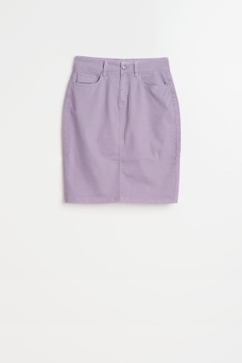 Casualowa spódnica w kolorze liliowym