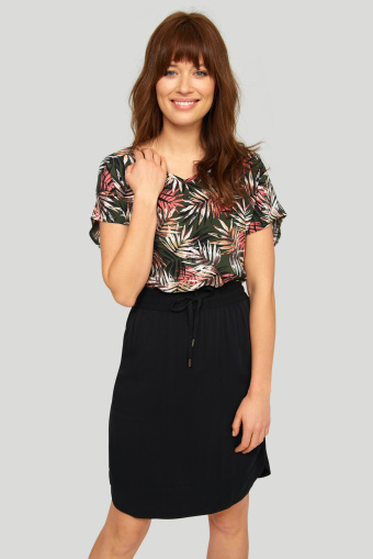 Wiskozowa spódnica z kieszeniami Wiskozowa spódnica z kieszeniami