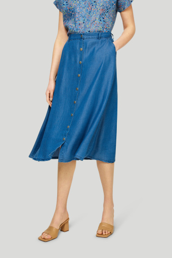 Spódnica z lyocell'u, z kieszeniami