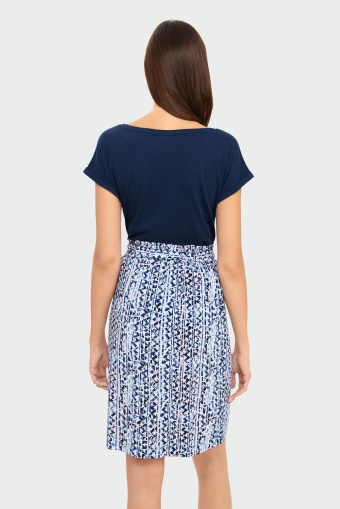 Wiskozowa spódnia z nadrukiem