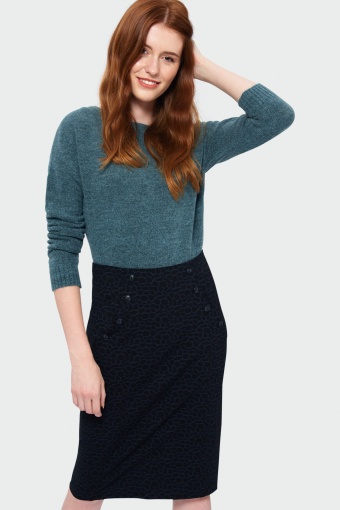 Wzorzysta spódnica ołówkowa