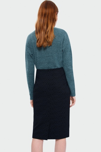 Wzorzysta spódnica ołówkowa