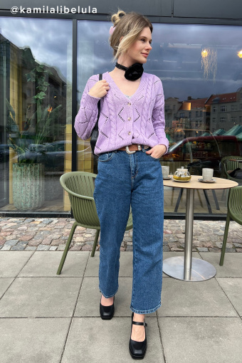 Proste granatowe jeansy