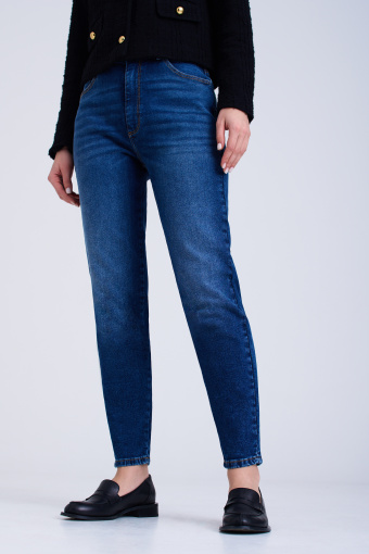 Kobiece jeansy mom fit