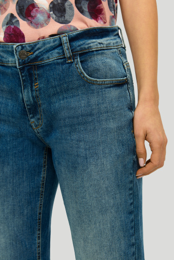 Spodnie jeansowe typu boyfriend, ciemny granat