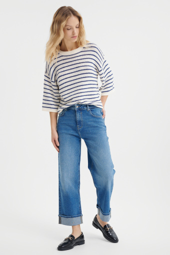 Spodnie jeansowe typu cropped