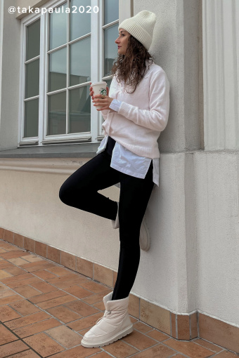 Komfortowe, czarne jegginsy