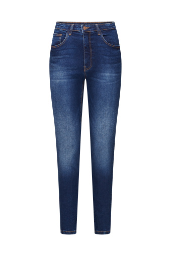 Ciemnogranatowe spodnie jeansowe, model skinny push up Ciemnogranatowe spodnie jeansowe, model skinny push up